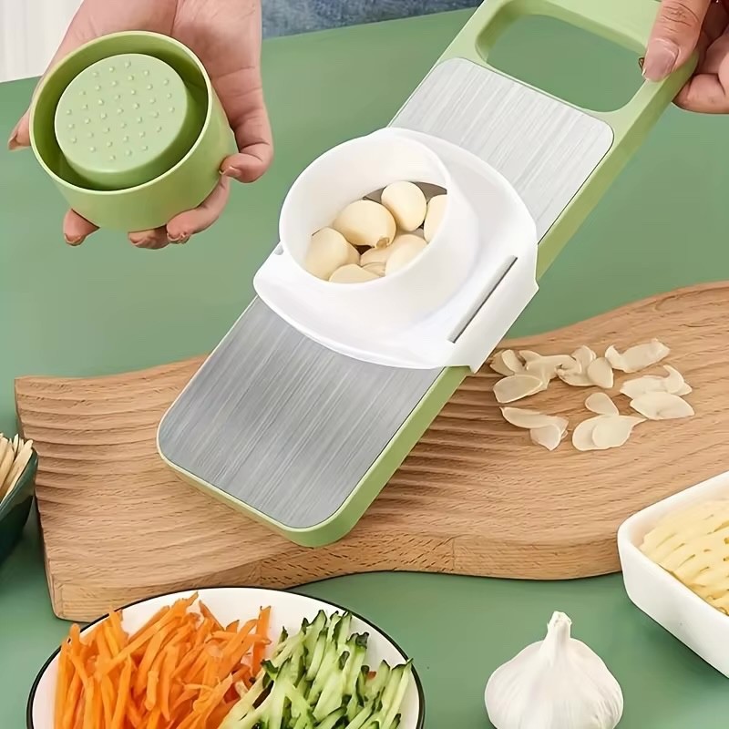 7pcs/set Multifunctional Vegetable Slicer and Grater Set - Interchangeable Blade