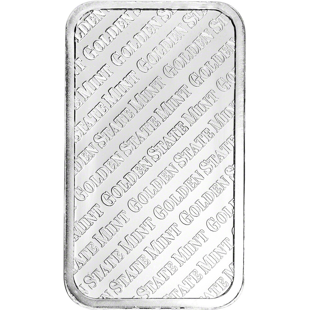 5 oz. Golden State Mint Silver Bar .999 Fine