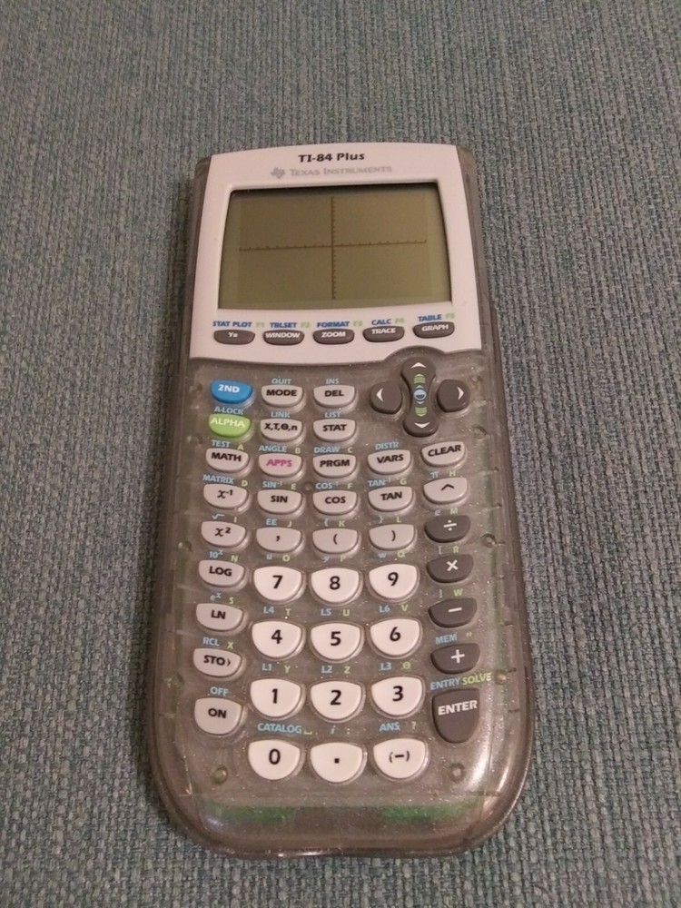Texas Instruments TI-84 Plus Graphing Calculator with Slipcover Tested