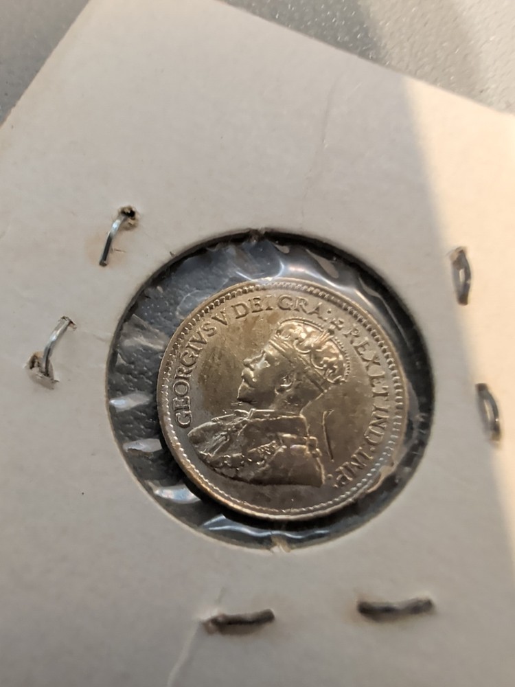 1919 Canada 5 Cents Coin - EF (Silver)-EE63