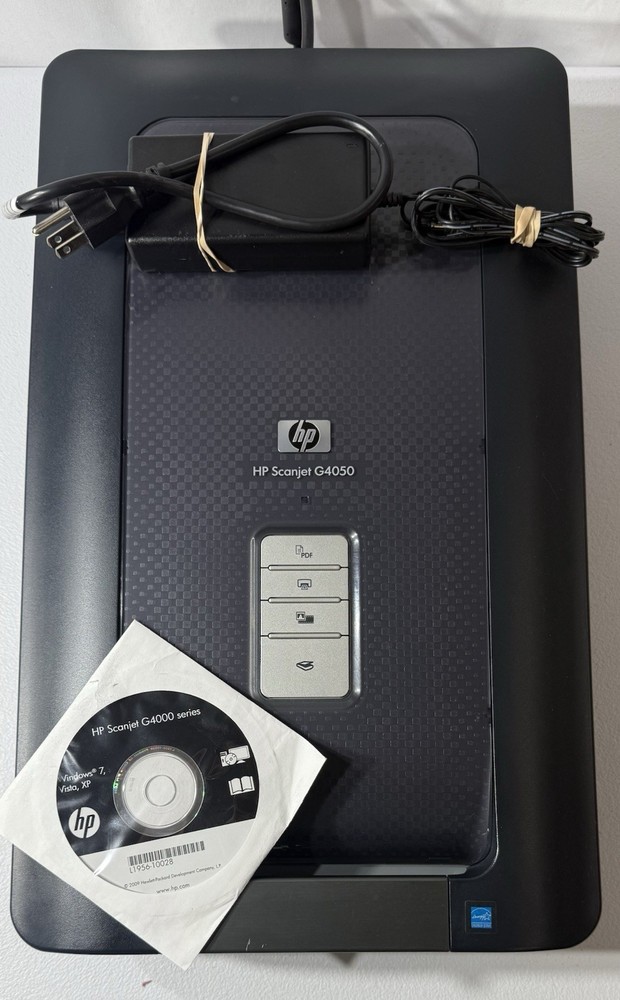 HP Scanjet G4050 w/ Power - Tested Working - Flatbed Scanner