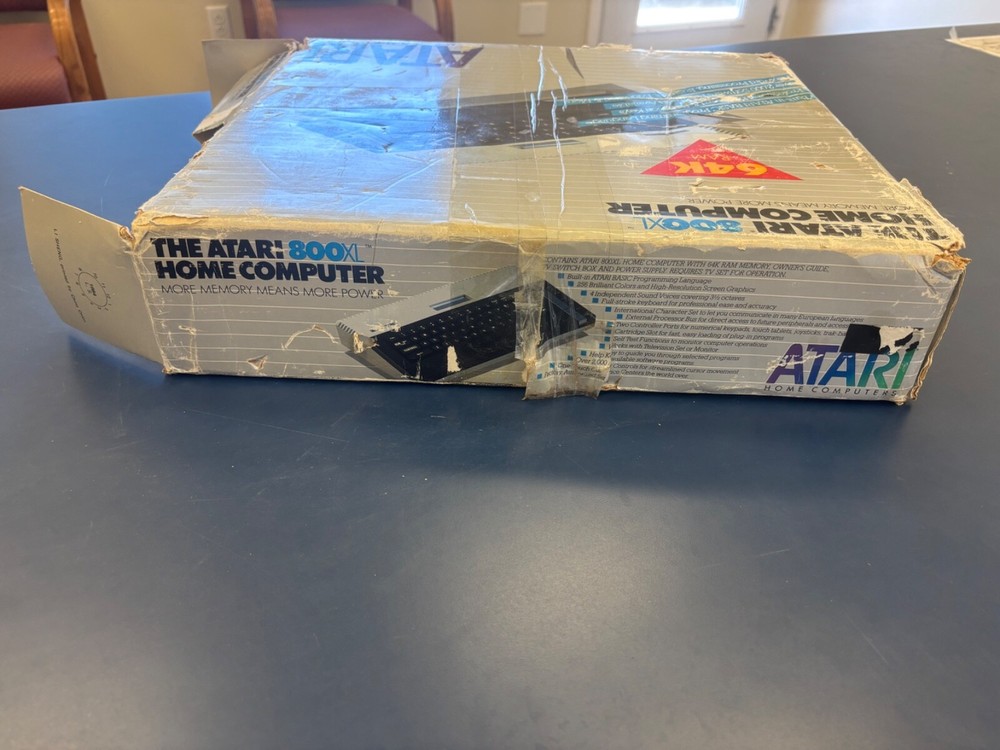 Atari 800xl Computer & 1050 disk drive with box untested/unused read details