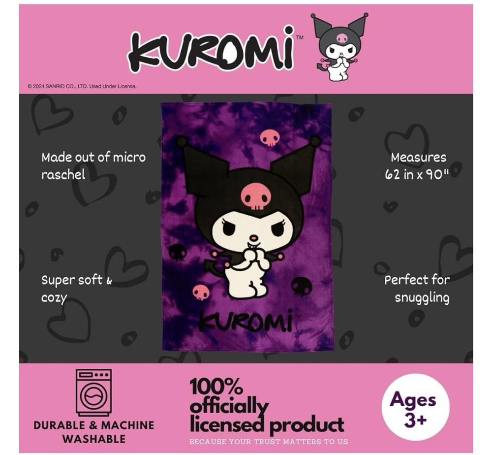 Kuromi Super Soft Blanket