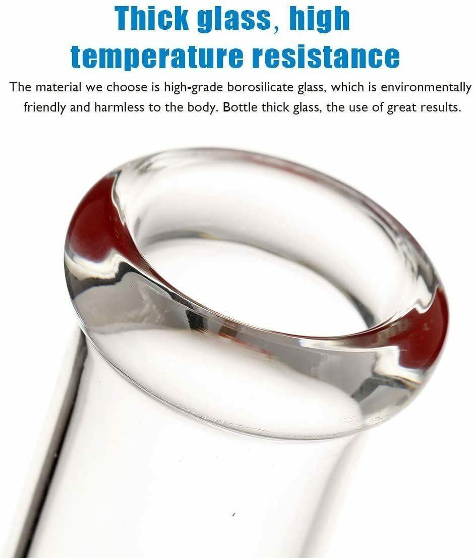 10 inch Heavy Glass Bong Water Pipe Smoking Bong Beaker + 14mm Bowl hookah USA