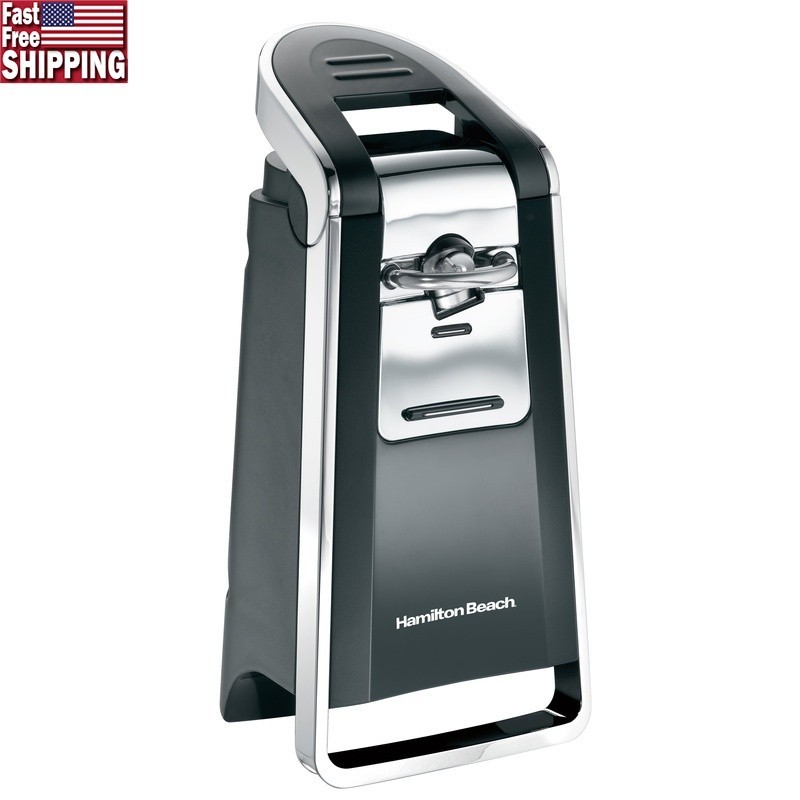 Automatic Electric Can Opener One Hand Smooth Touch Cuts Sides No Sharp Edges US