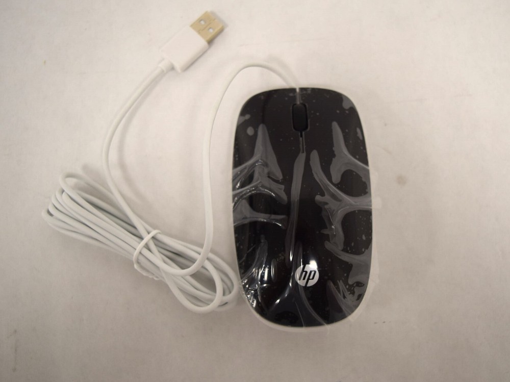 HP White Merapi wired USB Mouse - 802454-001