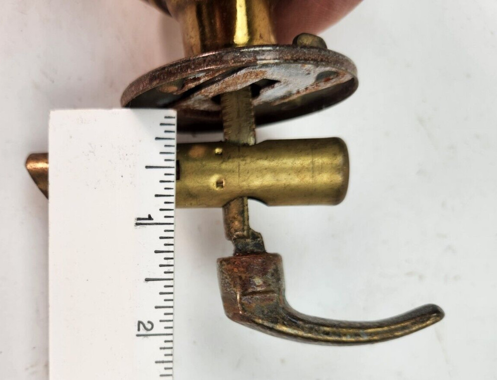2 Antique Knobs Vintage Door Knobs Handles Spindle Old As Is Restoration Crafts