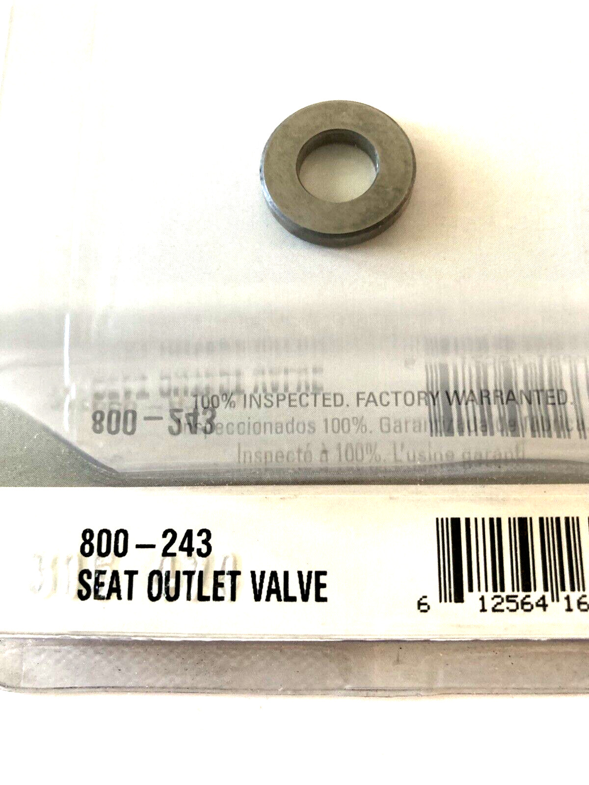 TITAN # 800-243 CARBIDE OUTLET VALVE SEAT FOR MANY SPRAYERS - SHIPS FREE