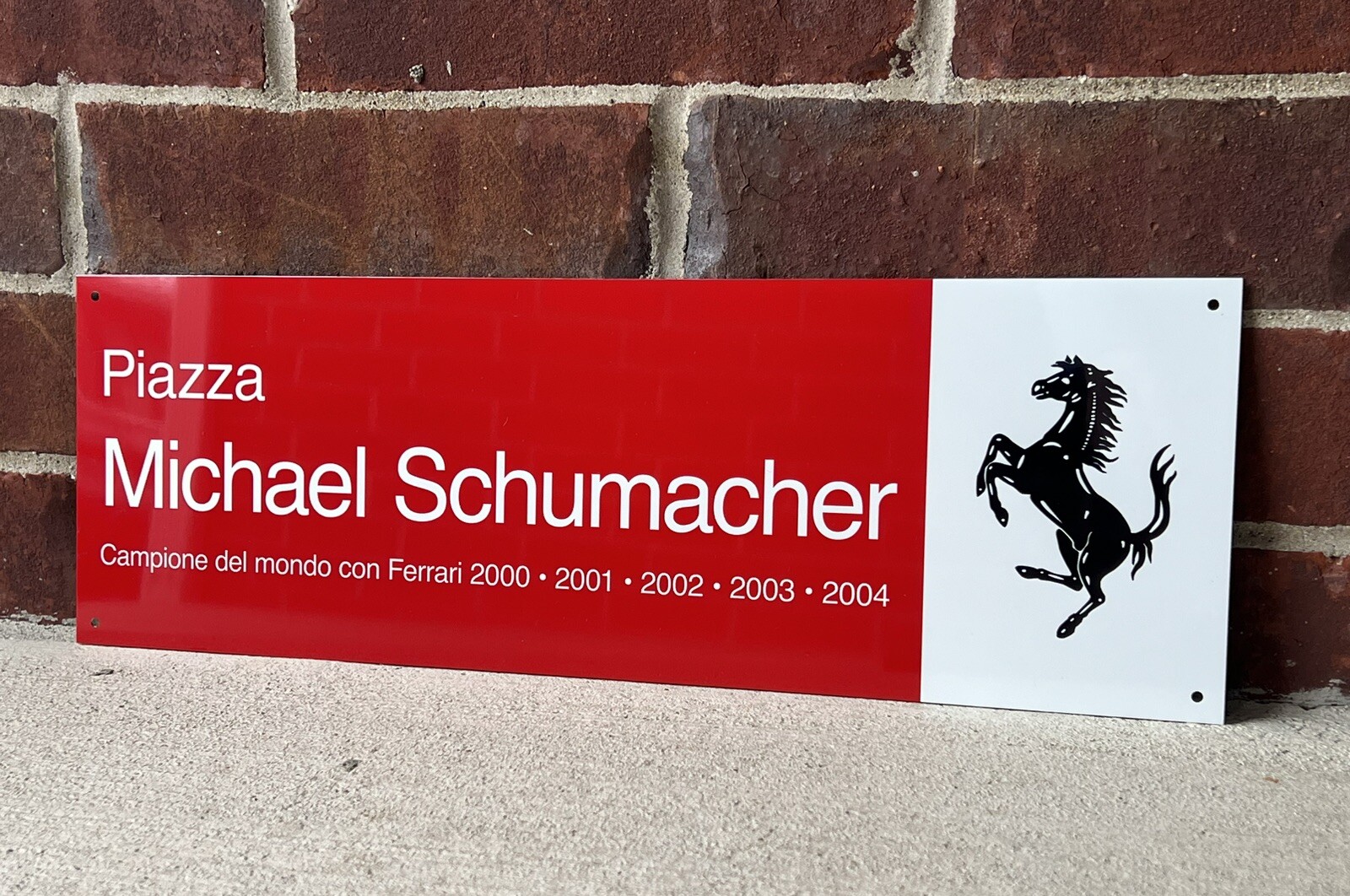Viale Ferrari Street Schumacher Italian Reproduction Sign Garage Decor