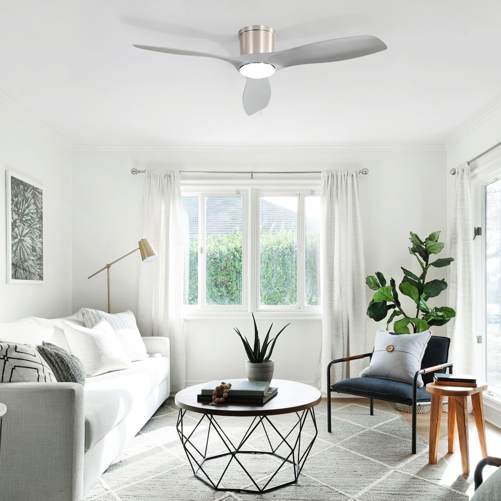 Sofucor Smart 52in Ceiling fan w/ Dimmable LED Voice/APP/Remote Control 6 Speed