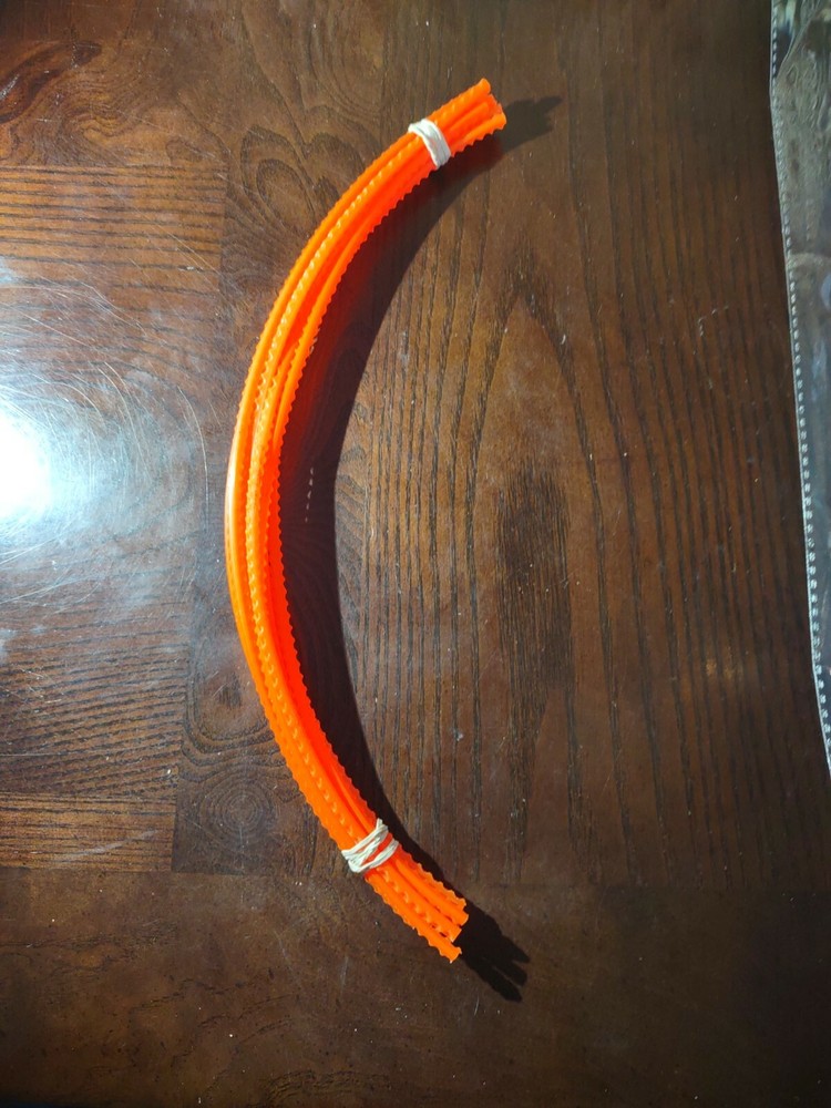 12" Orange Flexi Tubes