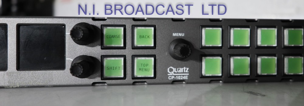 1x Evertz CP1024E ethernet IP router matrix panel