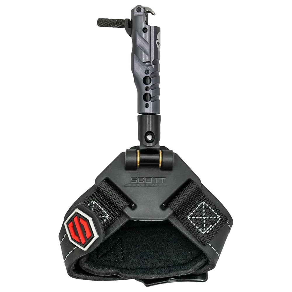 Scott Ghost Archery Release Hook Style Swivel Stem Leather Wrist Strap 4006BS-BK