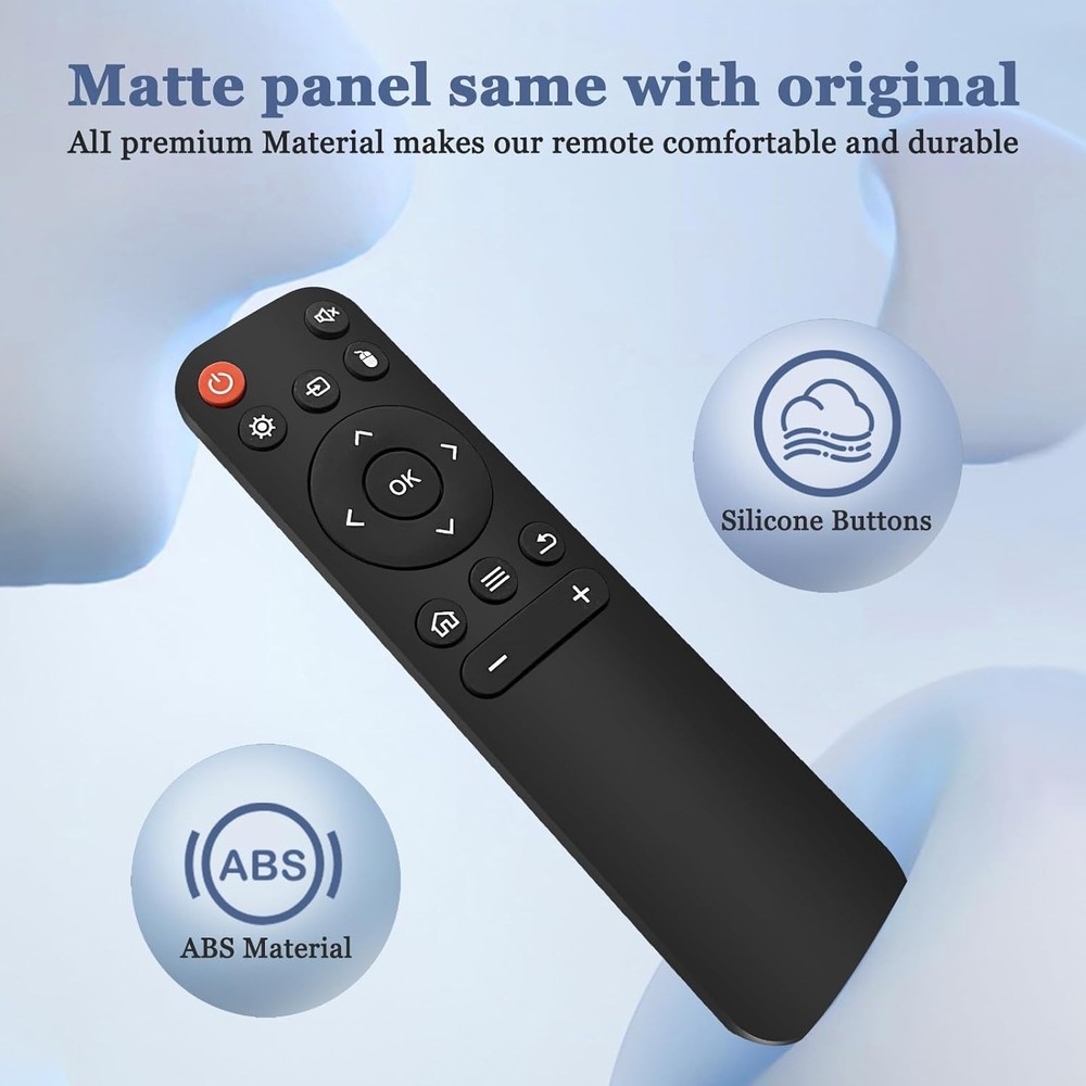 Replacement Remote for Mini Projector,Compatible with HY300Pro,HIPPUS Black