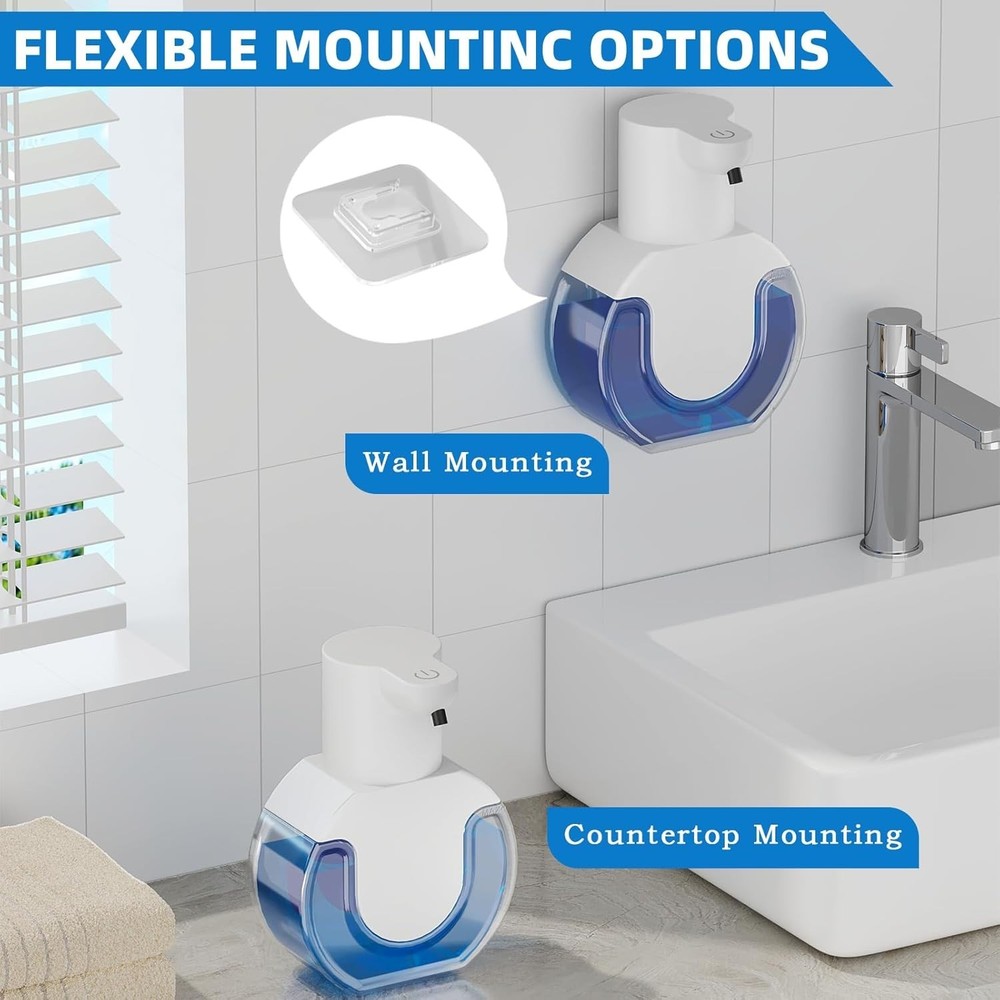 Automatic Soap Dispenser Touchless,Rechargeable Foaming Soap Dispenser,15oz/4...
