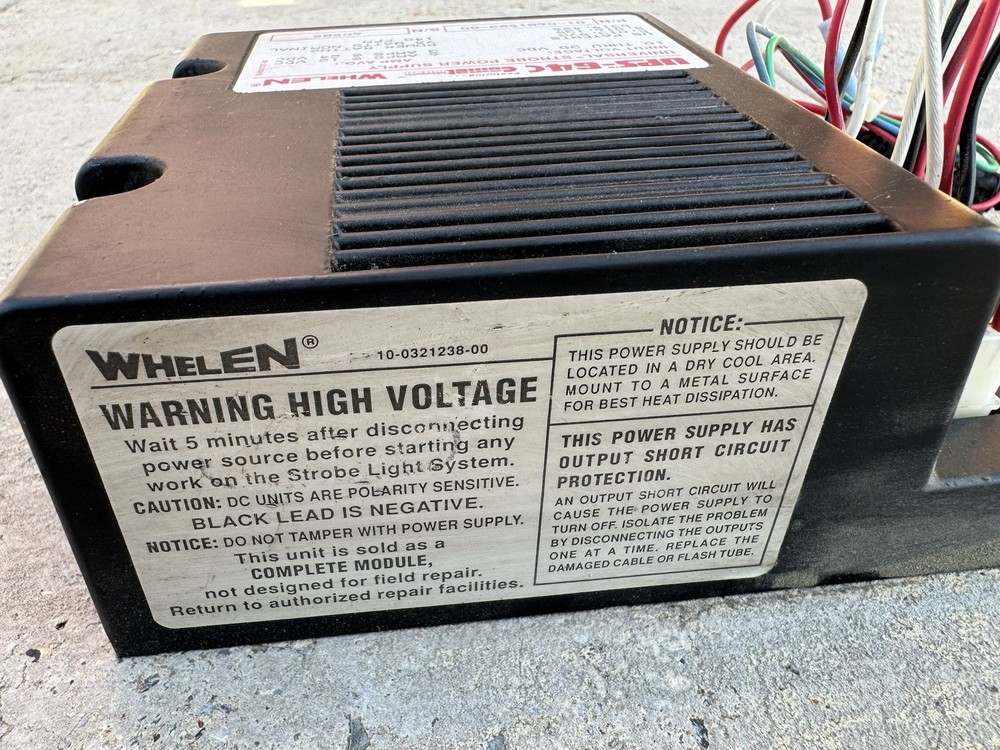 🔴🔵 WHELEN UPS64C COMET FLASH Universal Strobe Power Supply - WORKS