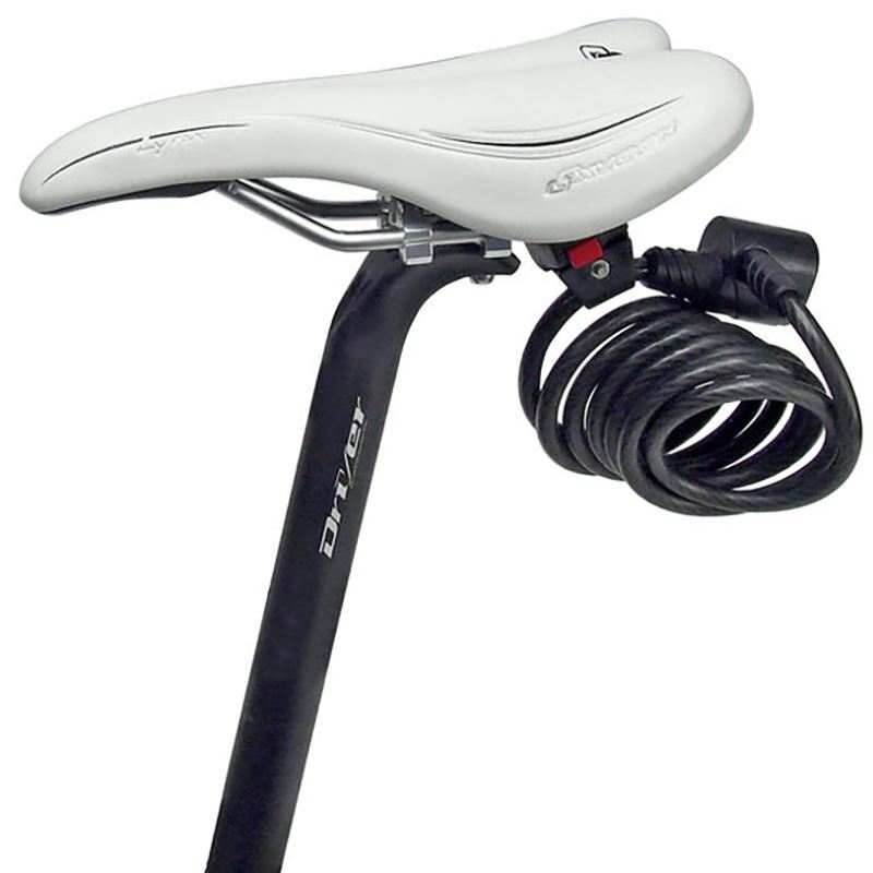 KLICKfix Saddle Adapter with holder for cable locks