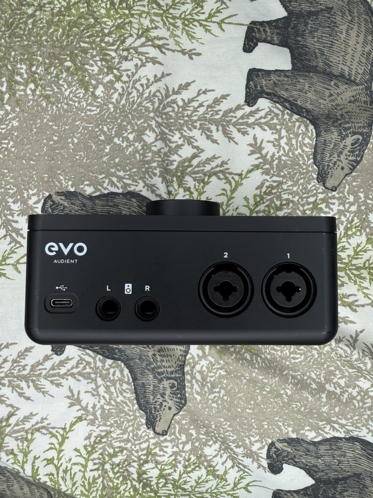 Audient EVO 4 USB Audio Interface USED w/ NEW XLR Cable + USB Cable