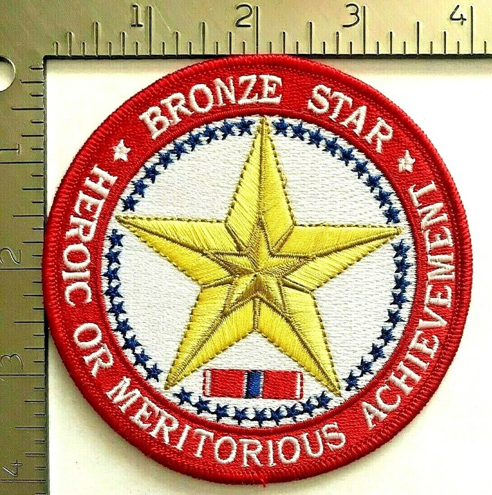 BRONZE STAR MEDAL COMMEMORATIVE AWARD PATCH (MISC-4)