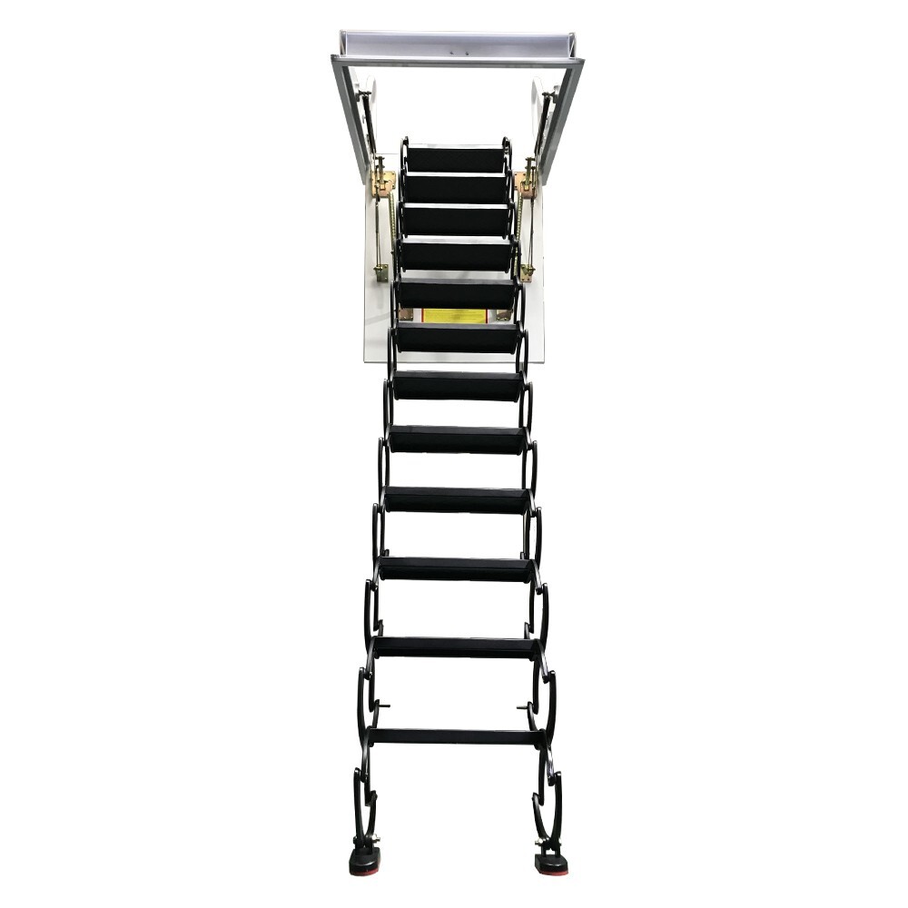 Pull-down Ceiling Folding Stairs Retractable Loft Attic Stairs 31.5*35.43inOpen