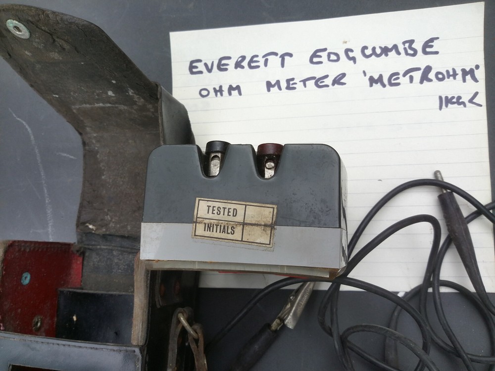 Vintage electrical Metrohm Ohm meter NOT WORKING