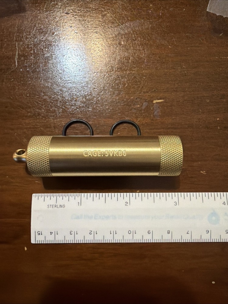 Maratac Countycomm Brass Match Case Compass Match Container
