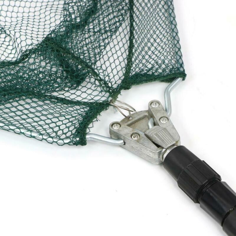 82" Fishing Landing Net Telescopic Folding Alum Handle 3 Section Extending Pole