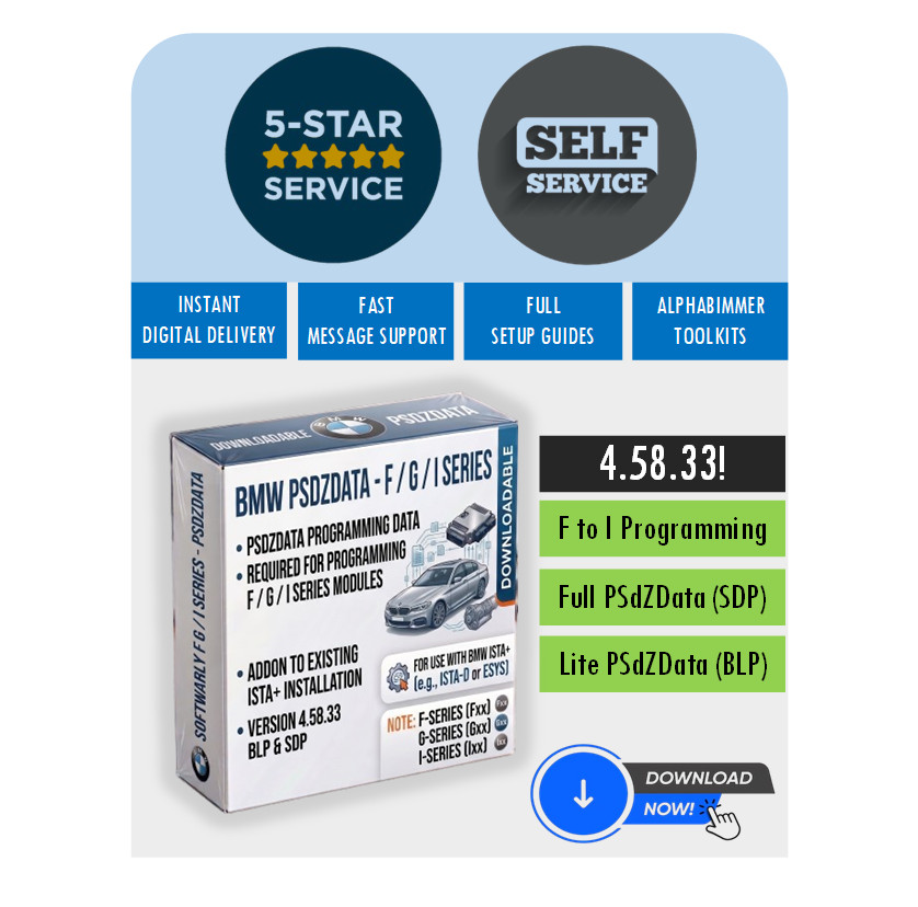 ISTA+ Programming Data, PSdZData v4.58.33 BLP, SDP, For ISTA, E-SYS Coding