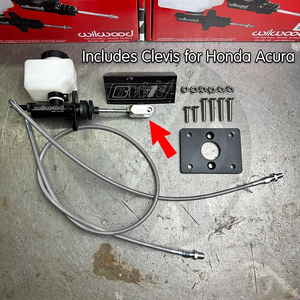 Wilwood Brake Booster Kit w BWR Clevis & Lines for 92-95 Civic w/Staging Brake