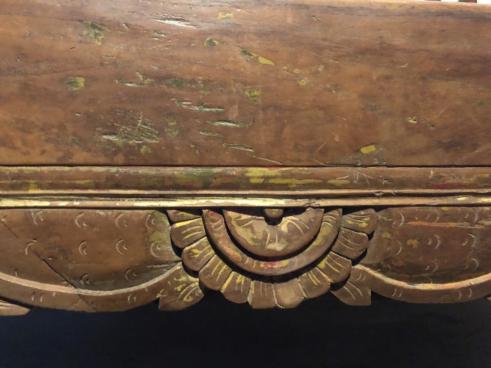 Antique Indonesian teak daybed