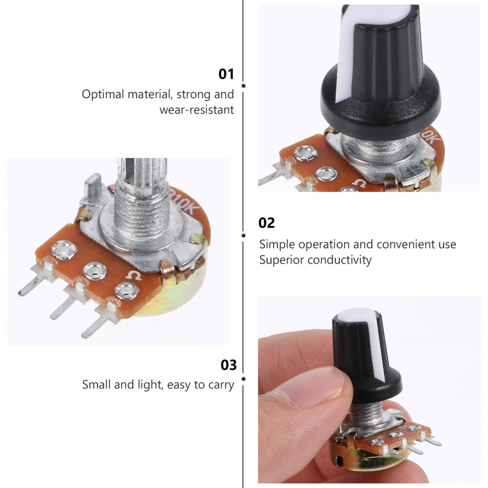 10pcs Volume Control Potentiometer On Off Potentiometer Potentiometer Switch