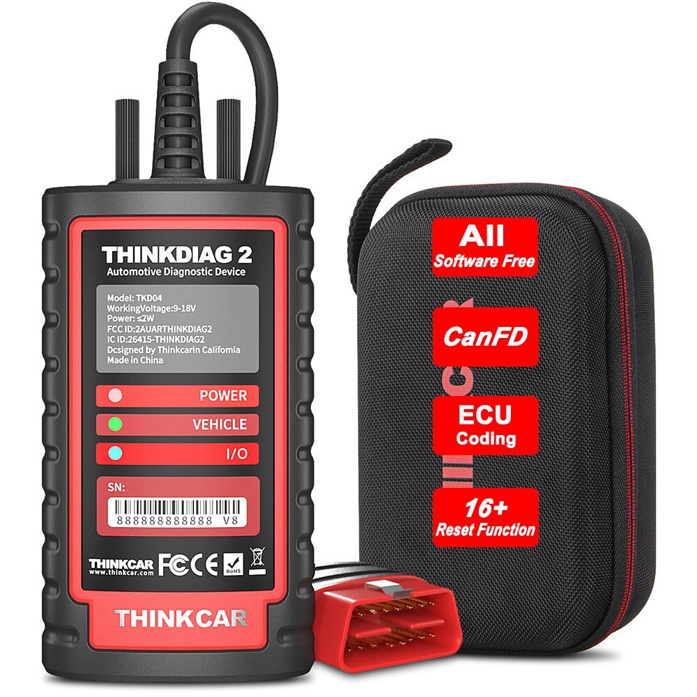2024 THINKDIAG 2 Car OBD2 Scanner Bidirectional All System Diagnostic Tool CANFD