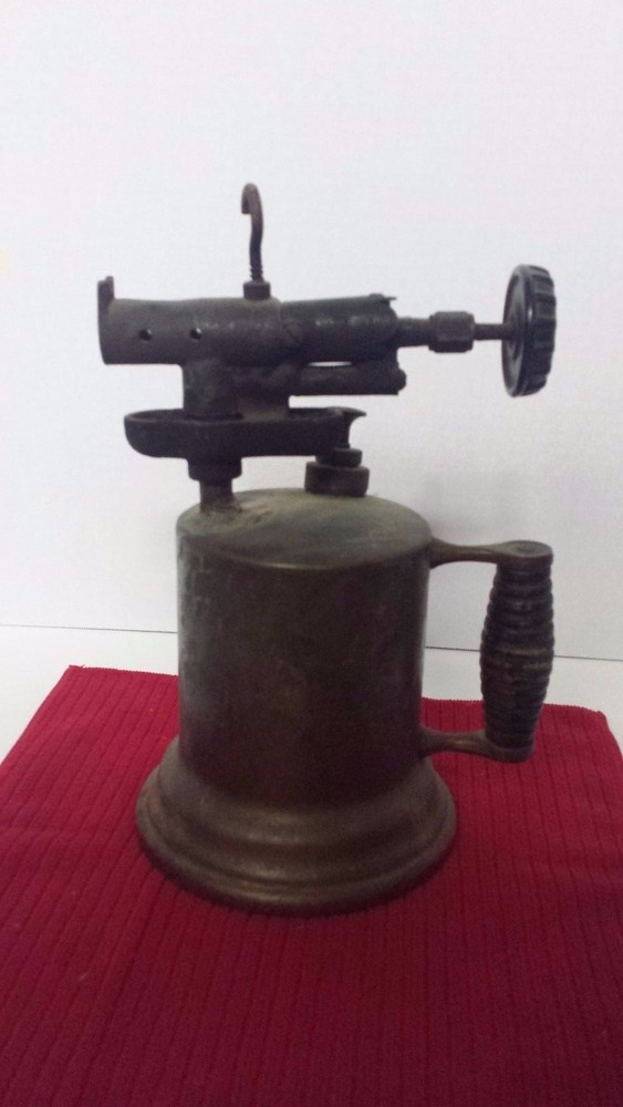 Antique brass blow torch