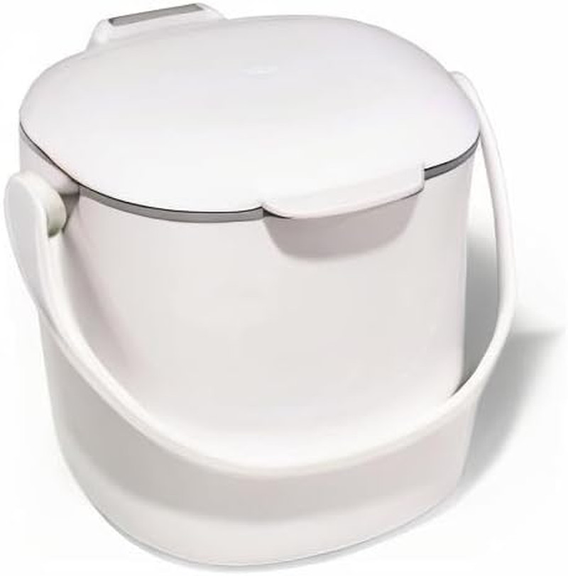 Good Grips Easy-Clean Compost Bin, White - 0.75 GAL