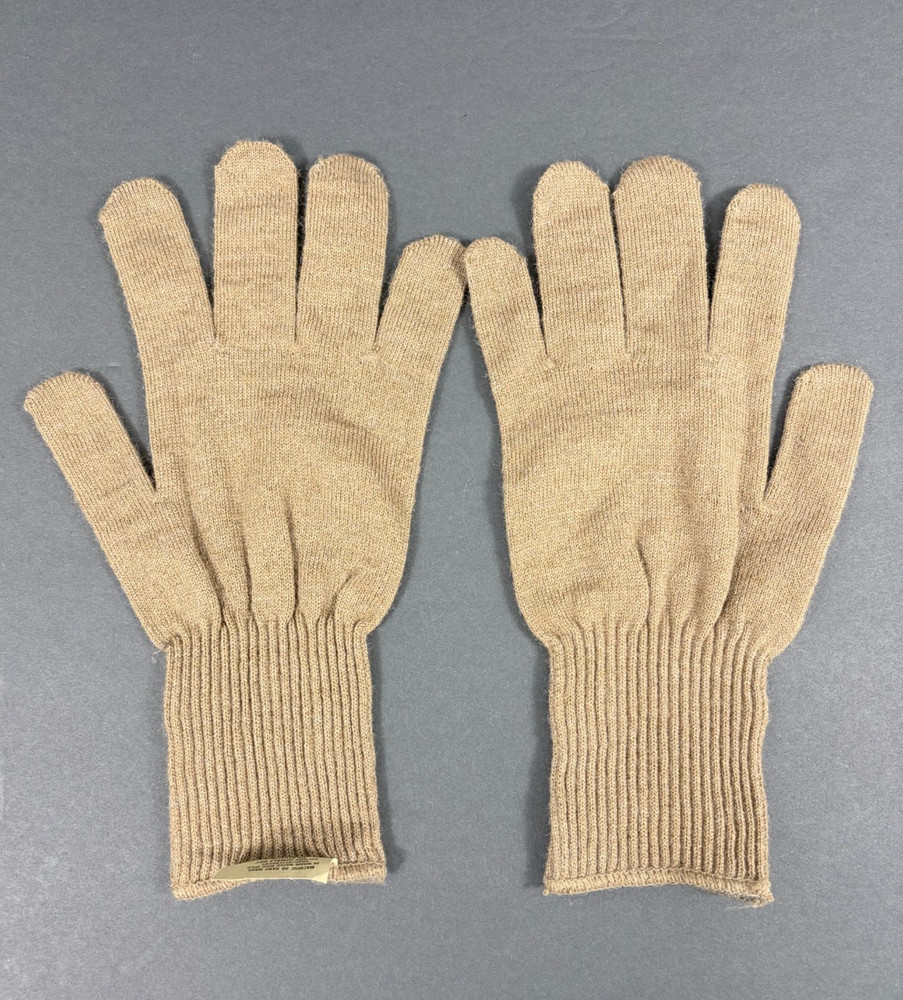 U.S. Army Brown Lightweight Cold Weather Glove Inserts Medium/Large