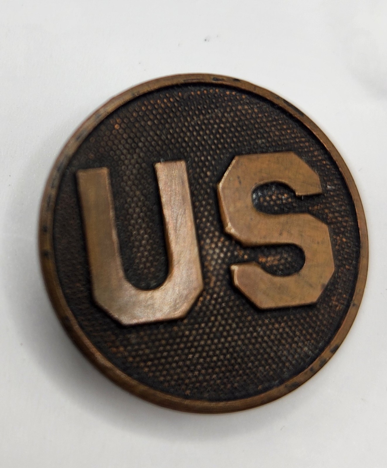 WW1 WWI US Army Military US Enlisted Collar Disc Screw Back Free Shipping