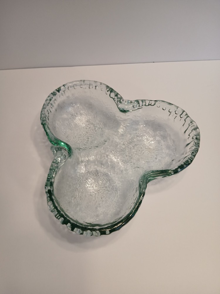 MCM GREEN GLASS DISH