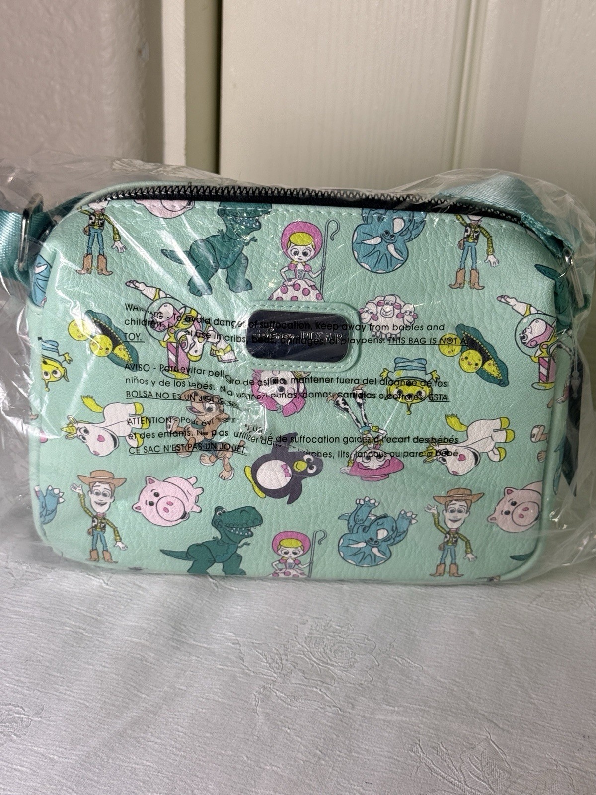 Disney Pixar Toy Story Characters Crossbody Bag Mint Green NWT