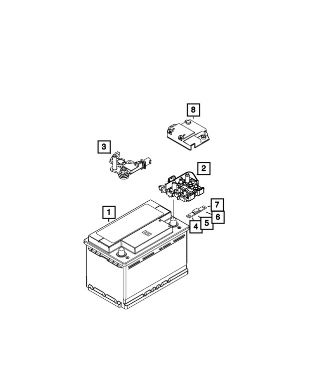 Genuine Mopar Battery Control Unit 68656293AA