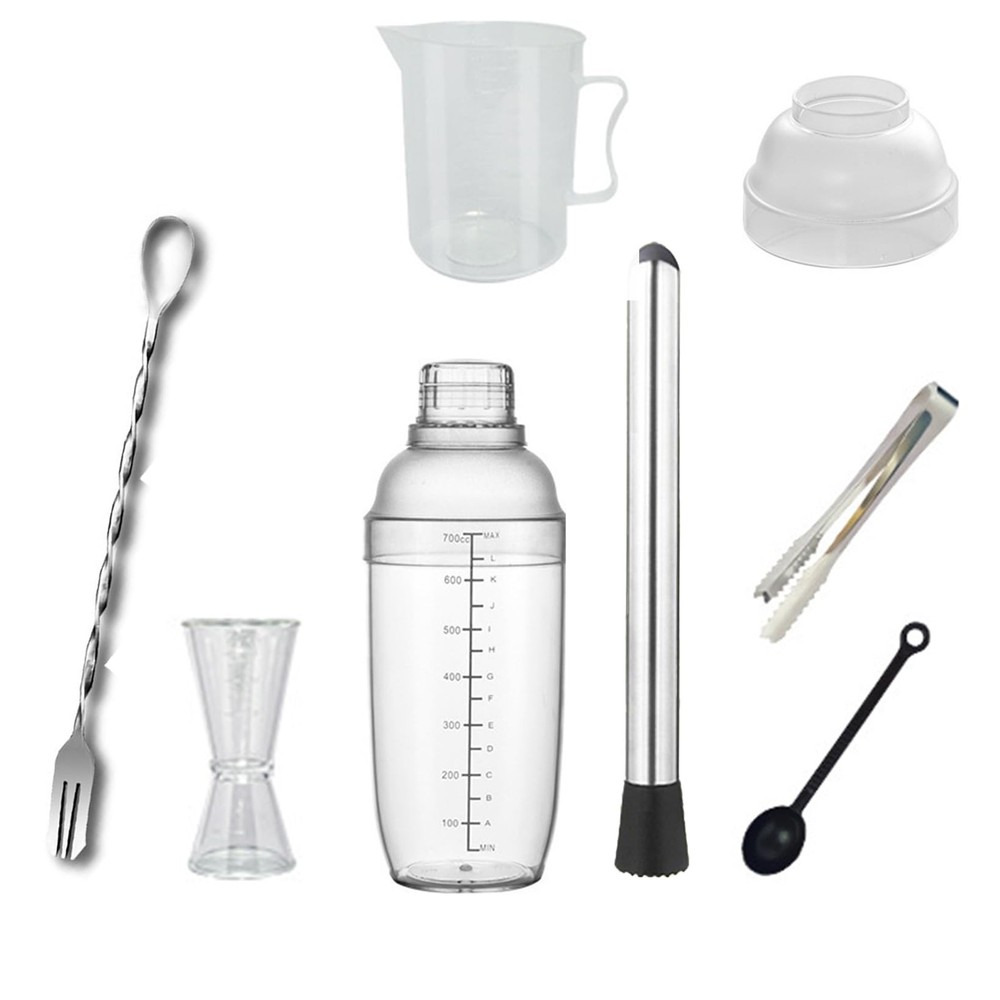 9-pcs Professional Bartender Kit – Complete Cocktail Making Set with 700ml Do...