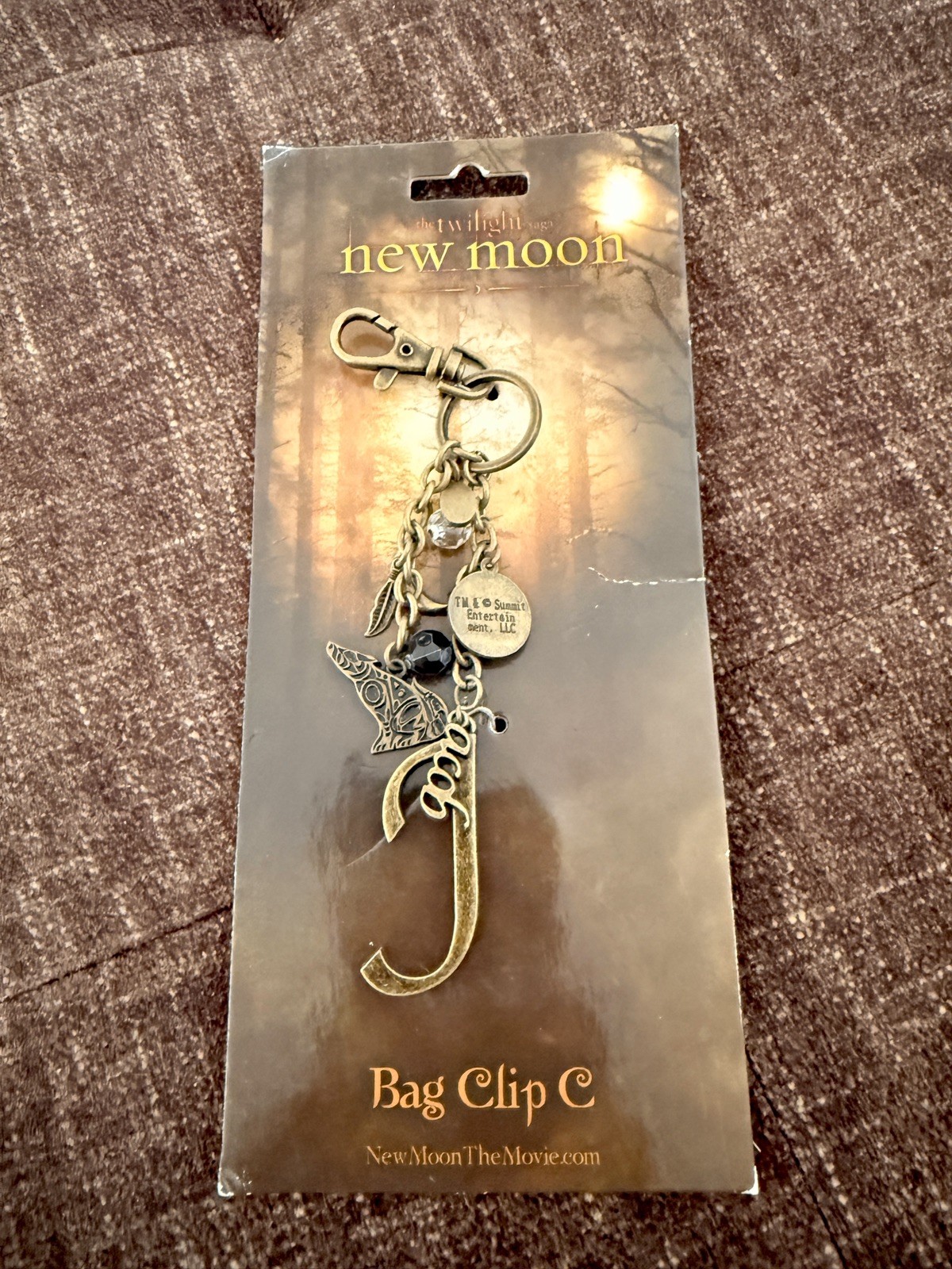 New Vintage NECA Twilight Saga New Moon Keyring Bag Clip Charm C Jacob Wolf Pack