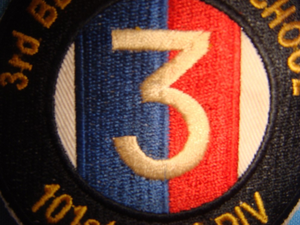 VIETNAM WAR PATCH, US 101st AIRBORNE DIVISON 3rd BRIGADE RECON SCHOOL