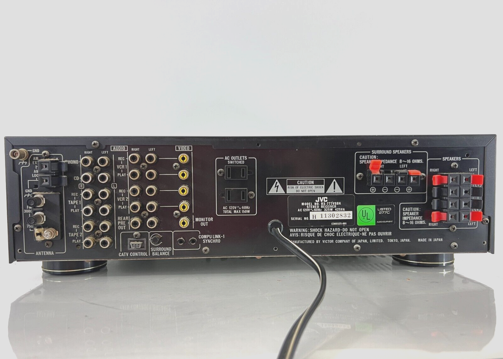 JVC RX-777VSBK AM FM Digital Surround System Receiver