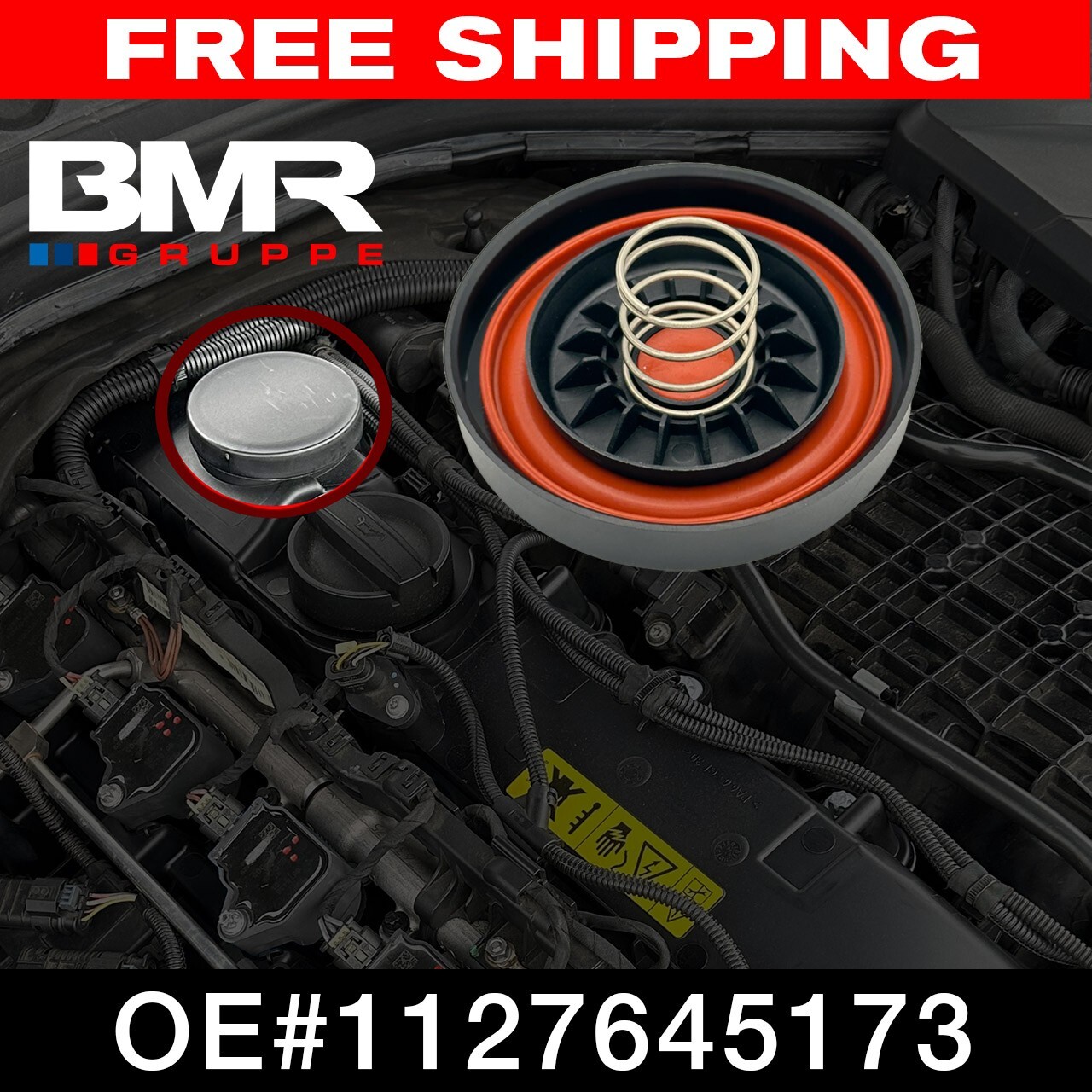 BMW B58 PCV Valve Cover Replacement Kit 1127645173 F32 G30 G01 G11 F30 F23 F22