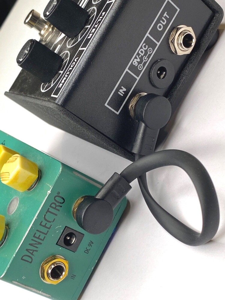 Kurrent Electric Flat Low Profile C Shape Guitar Effects Pedal Patch Cables