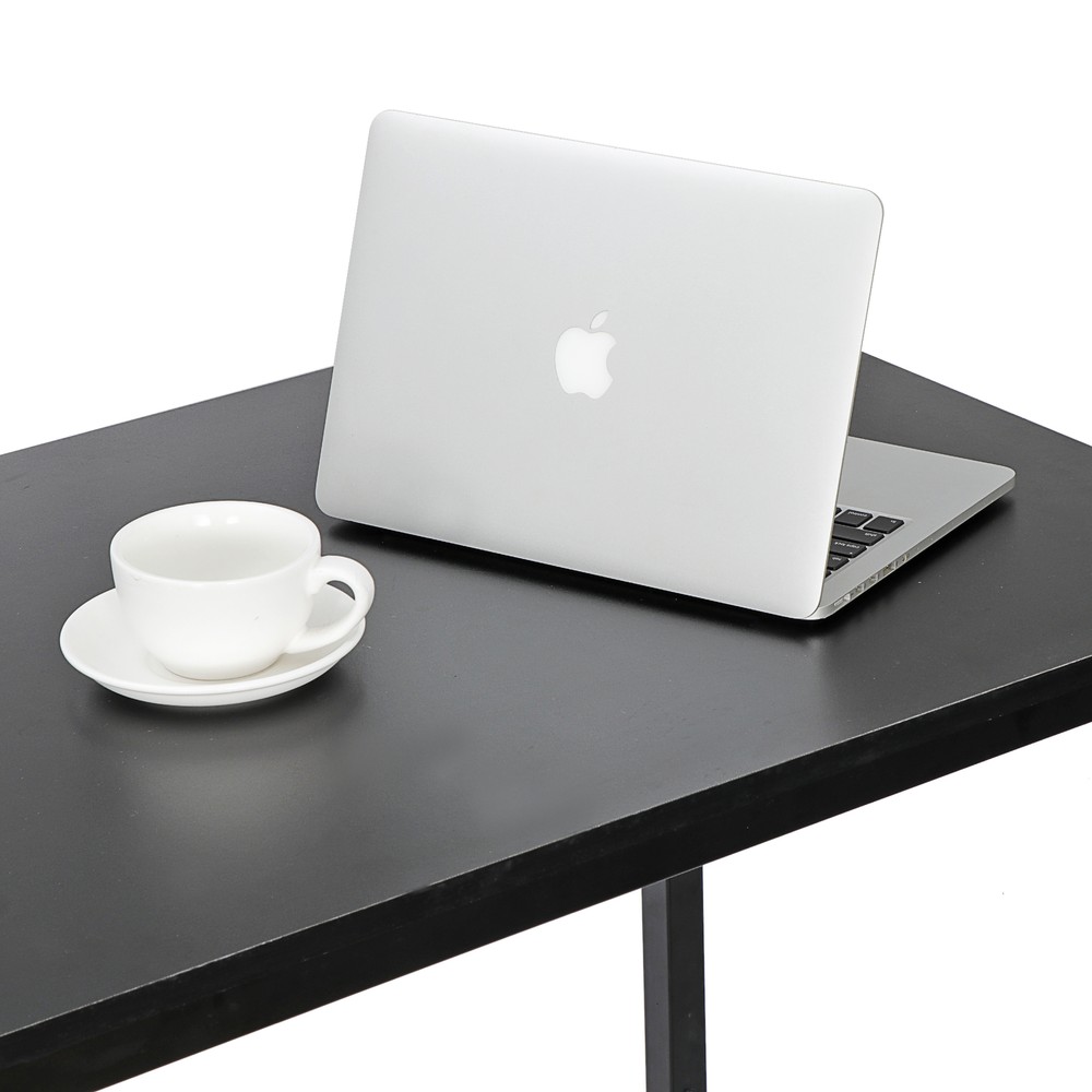 Computer Desk 55" Large Laptop PC Study Writing Table Simple Office Desk Black