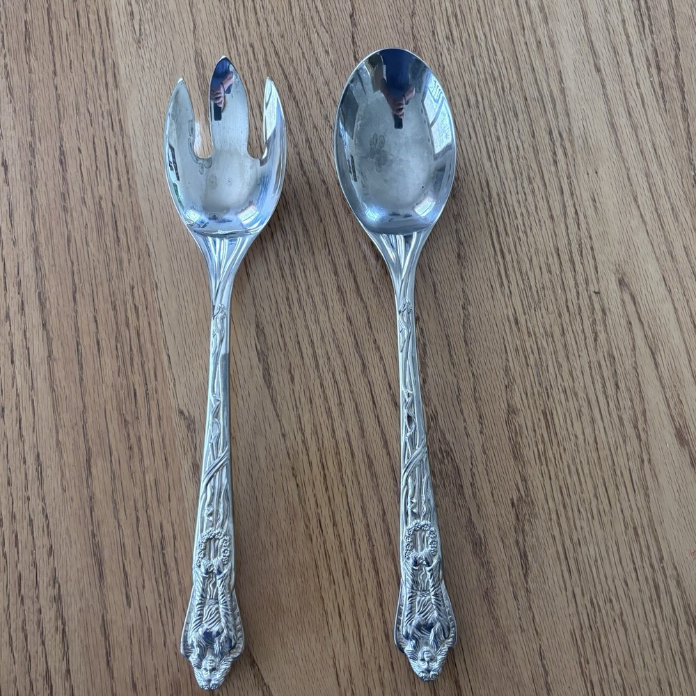 1980’s LEEBER Masterpiece Serving Spoon And Fork