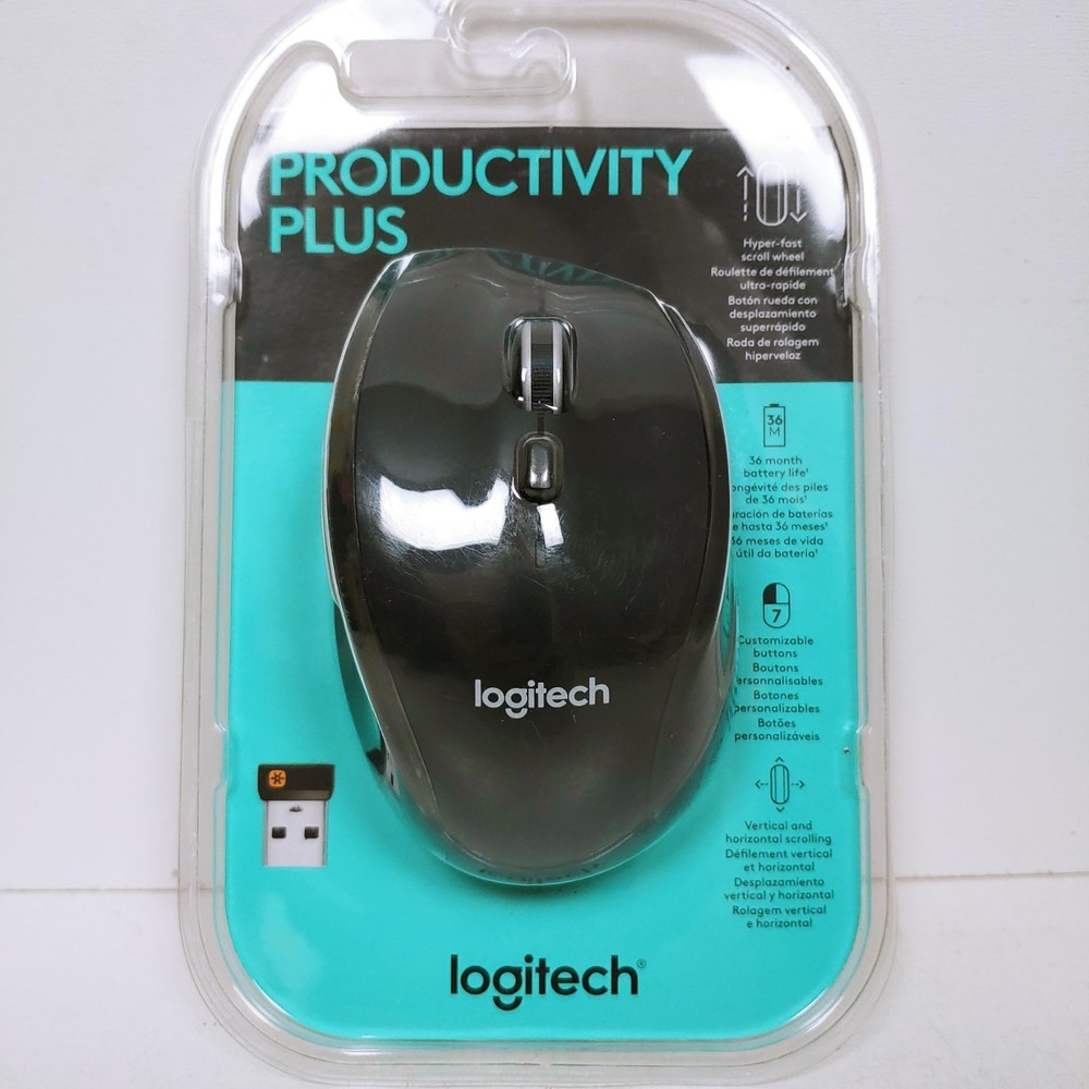 IMPERFECT BOX Logitech Productivity Plus 7-Buttons Wireless Mouse w/Unify USB