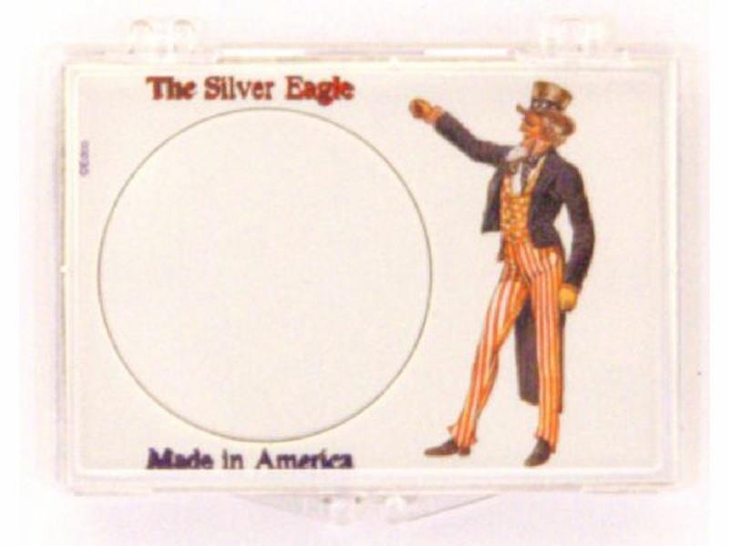 ASE Uncle Sam 2X3, Snap Lock Coin Holder, 3 pack