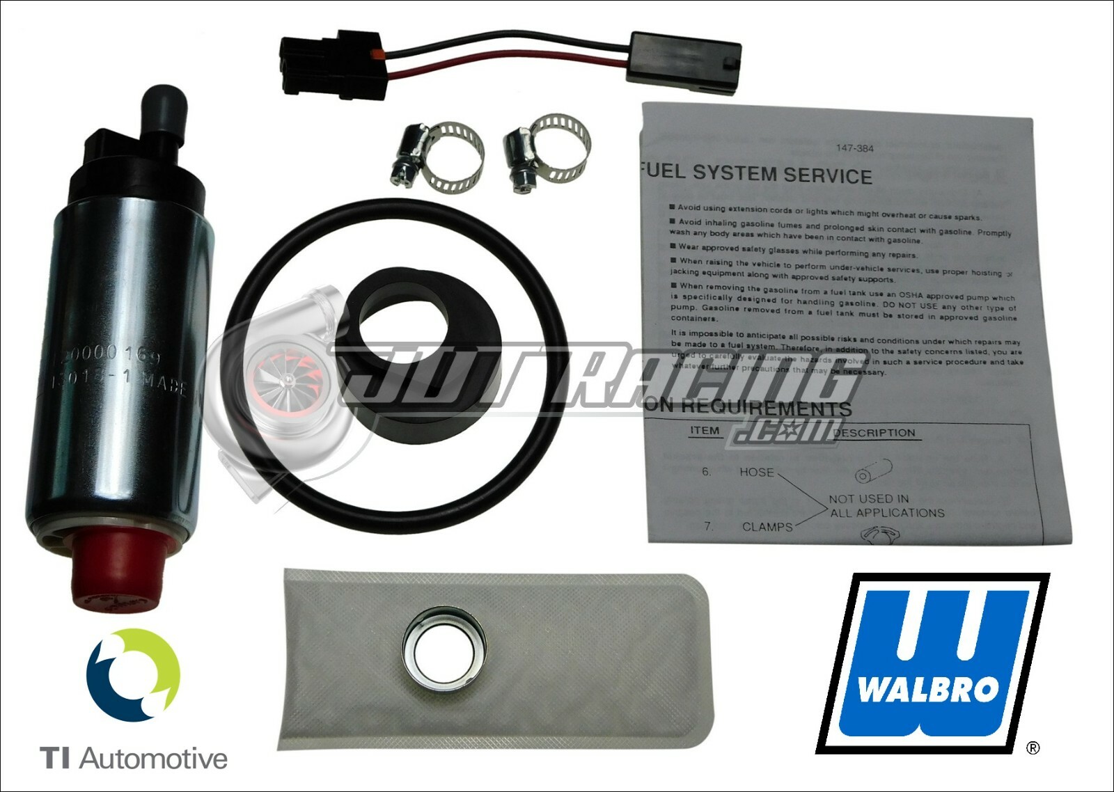 Genuine Walbro 255lph HP Fuel Pump Kit Grand National Corvette Camaro Firebird
